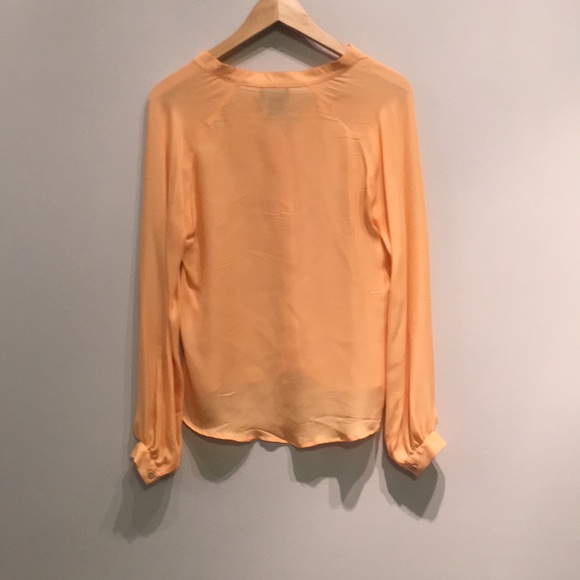 Orange silk blouse - Picture 3 of 3